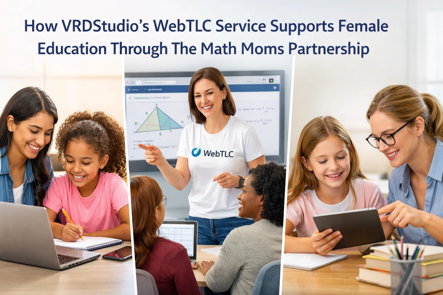 How VRDStudio’s WebTLC Service Supports Female Education Through The Math Moms Partnership