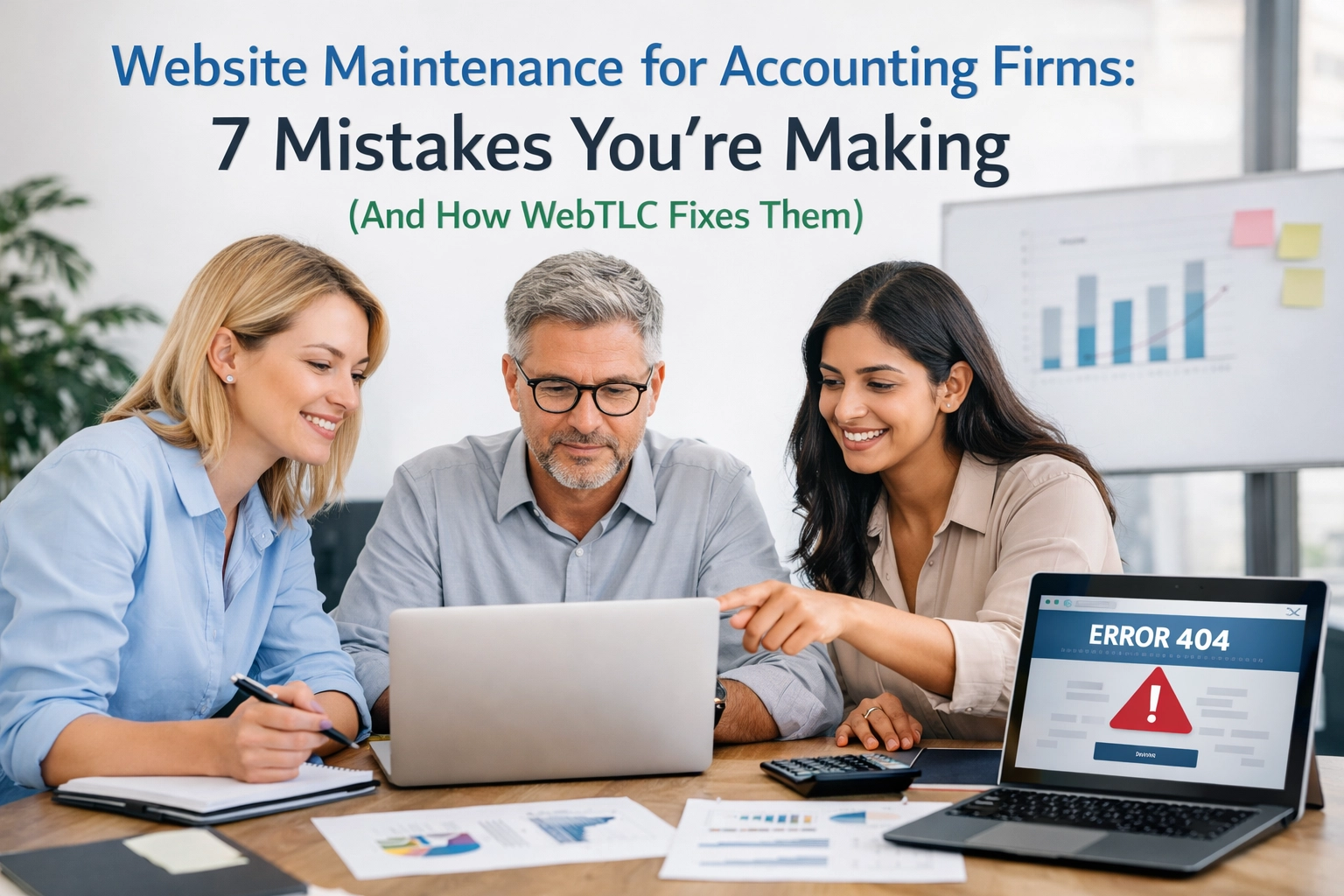 Website Maintenance for Accounting Firms: 7 Mistakes You’re Making (And How WebTLC Fixes Them)