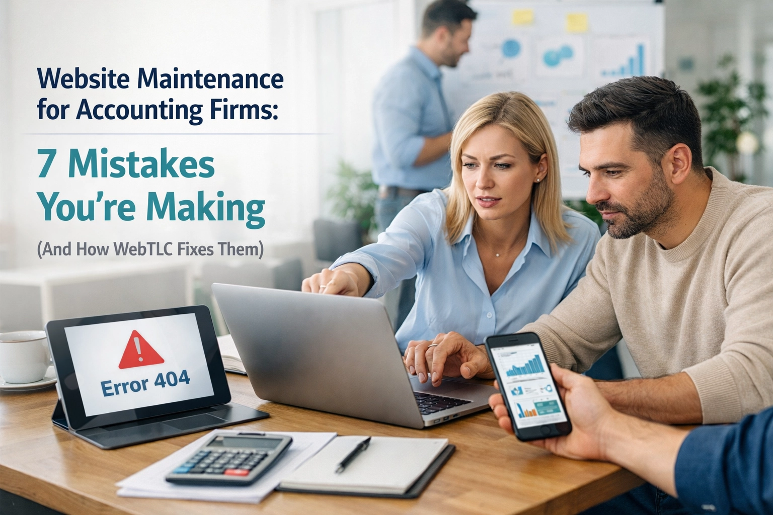 Website Maintenance for Accounting Firms: 7 Mistakes You’re Making (And How WebTLC Fixes Them)